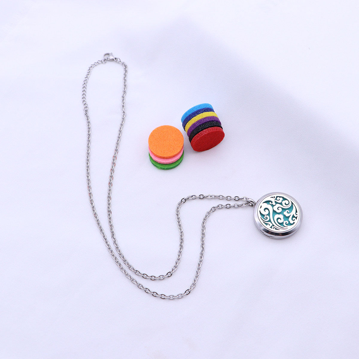 Aromatherapy Diffuser - Collier diffuseur d'aromathérapie, pendentif à huiles