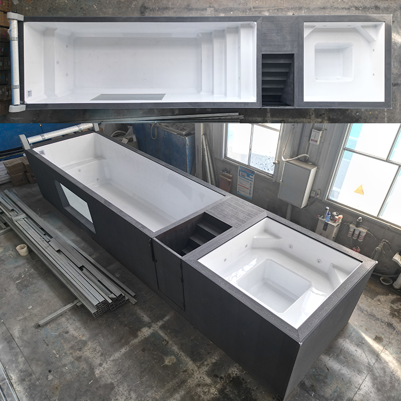 Piscine hors sol en fibre de v - Hot Tub avis et prix