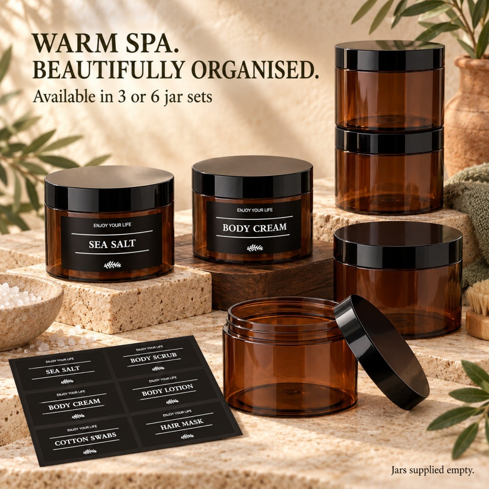 Bocaux de rangement pour salle - Bath Salts avis et prix
