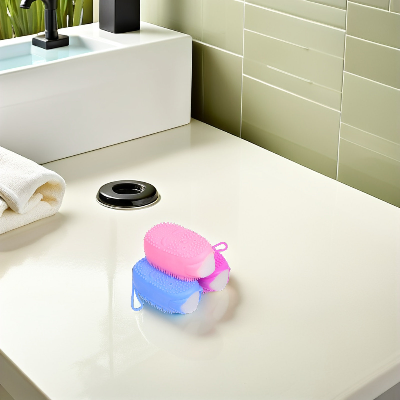3 éponges exfoliantes pour le  - Body Brush avis et prix